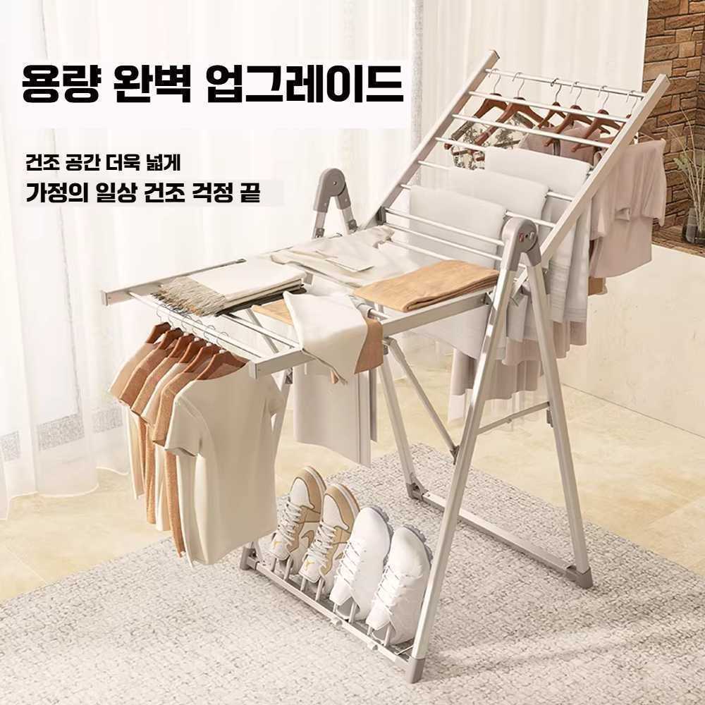 J2K 가정용 접이식 빨래 건조대 전기 건조 옷걸이 속옷 기본형 (의류) - 상품 이미지