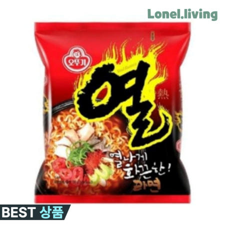 로넬리빙협력사 로넬리빙 오뚜기 열라면 봉지라면 박스 대량 40개입 오뚜기열라면