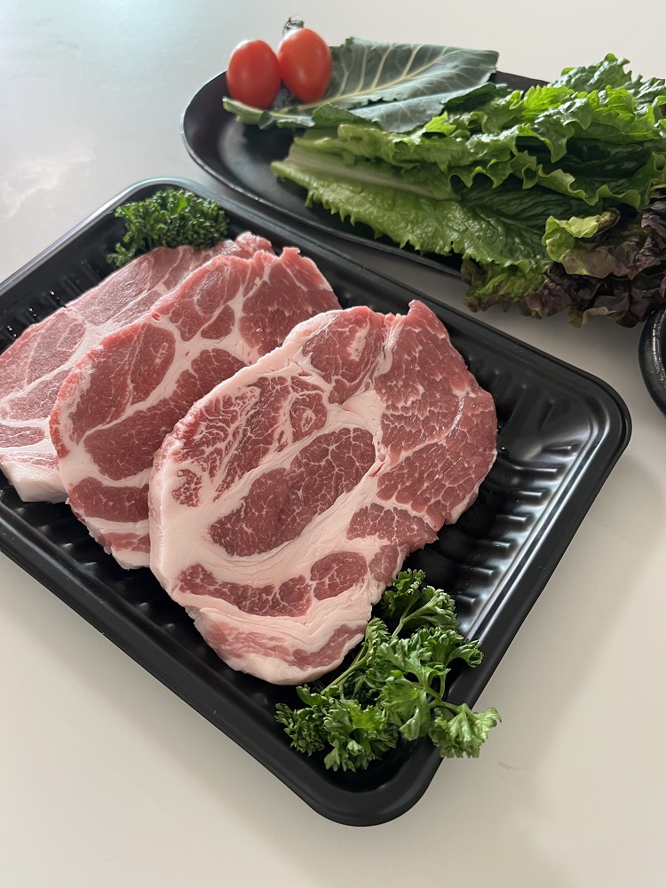 한돈 유황 돼지 목살 구이용 1kg (1cm,2cm,칼집 목살) - 상세 이미지 5