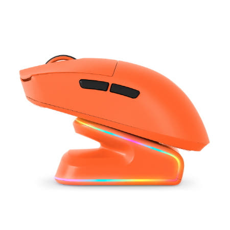 지클릭커 슈퍼히어로 OP99 MASTER 르캄프 유무선 블루투스 게이밍 마우스 오렌지아미