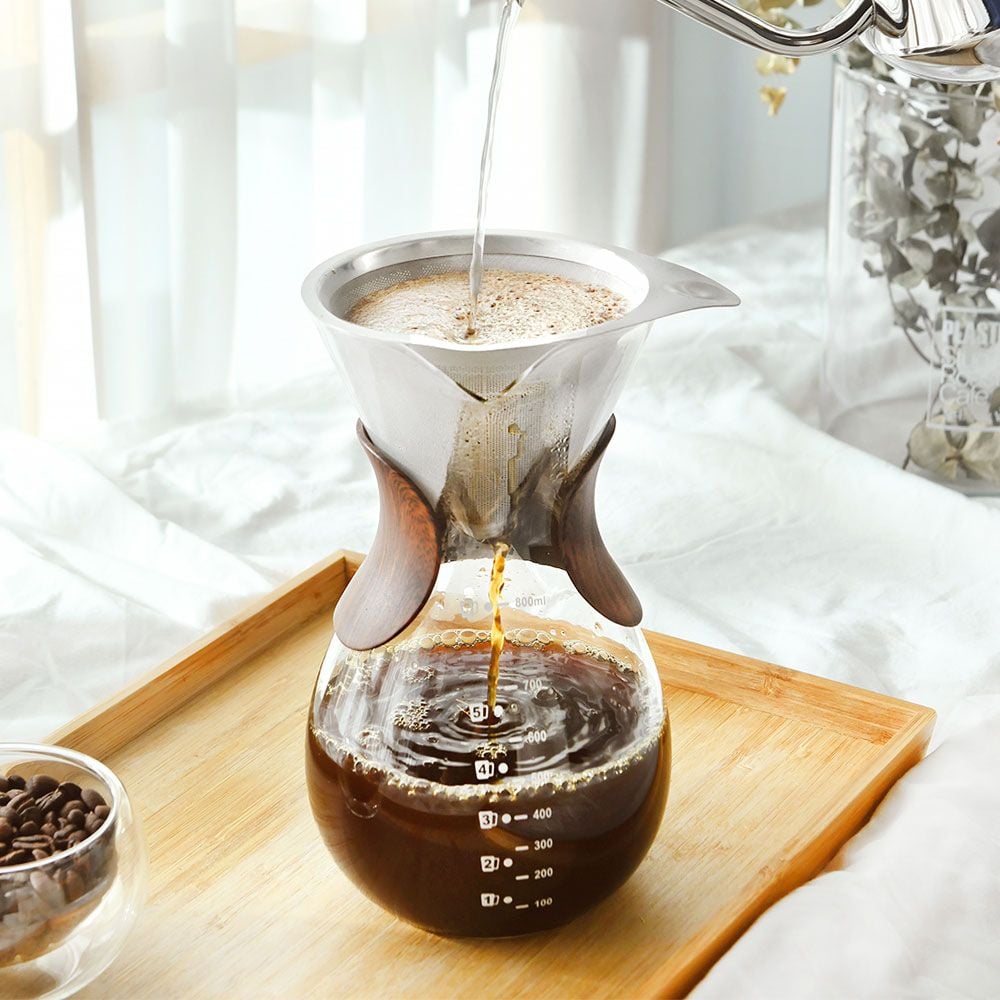 시노글라스 설렉트 스텐필터 커피 핸드드립세트 800ml - 상품 이미지