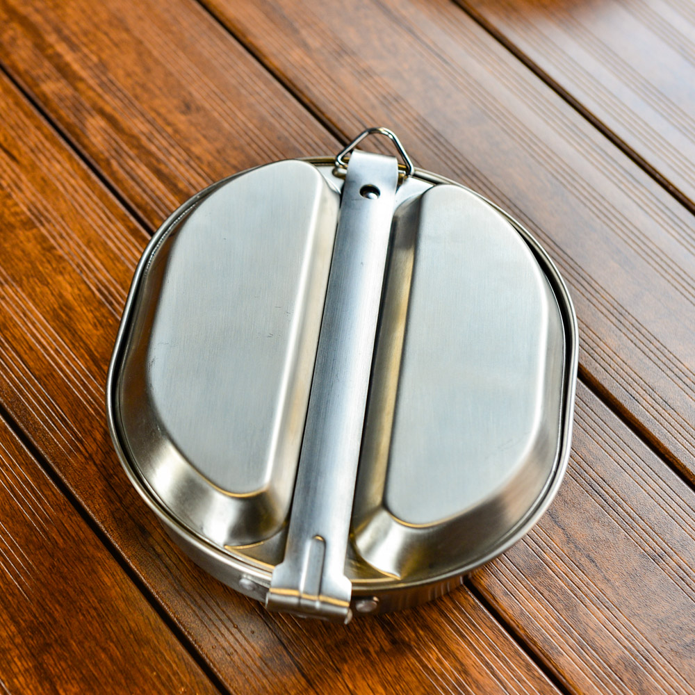 백팩킹용 스테인레스 메스킷반합 304스텐 미군반합