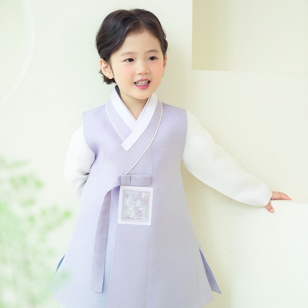 한예빔 HB80002 서광도령 남아 아동 한복 세트 어린이집 설날 추석빔 파스텔 퍼플 - 상세 이미지 2