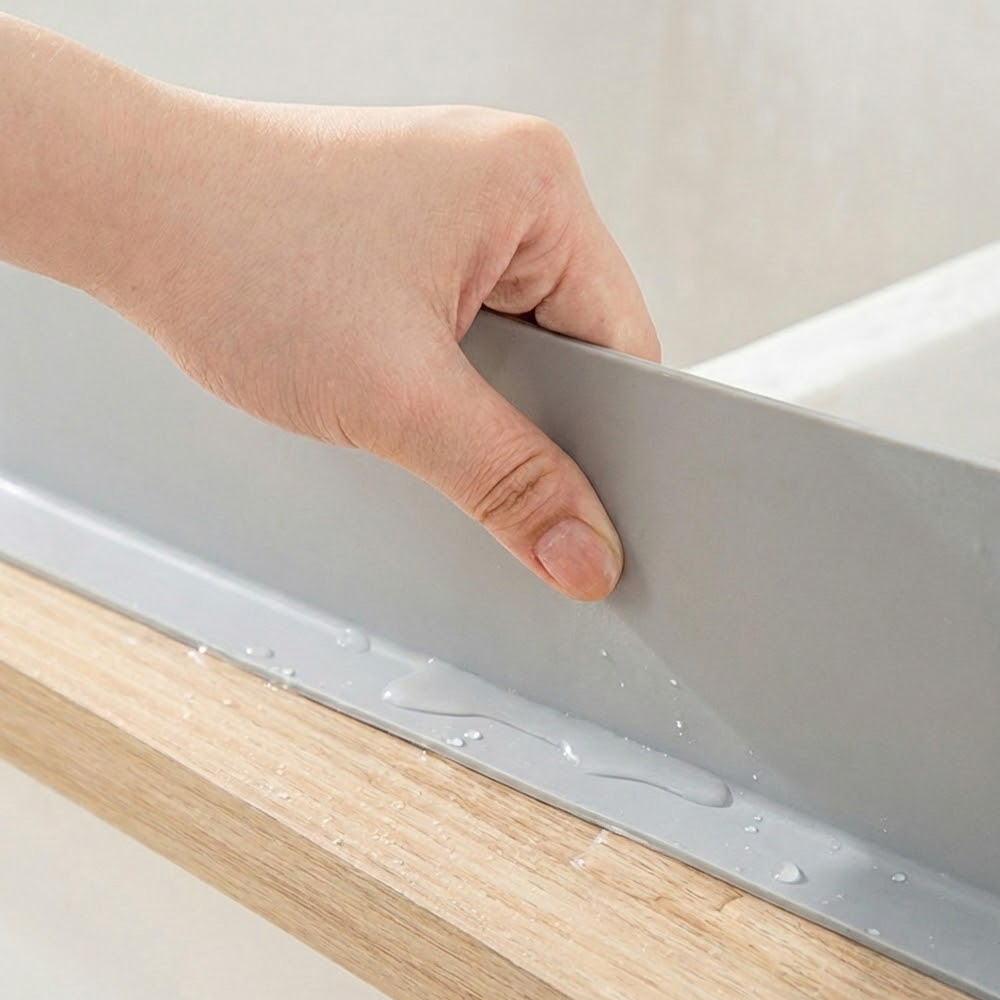 실리콘 싱크대 물막이 물받이 설거지 물 튐 방지 가림막