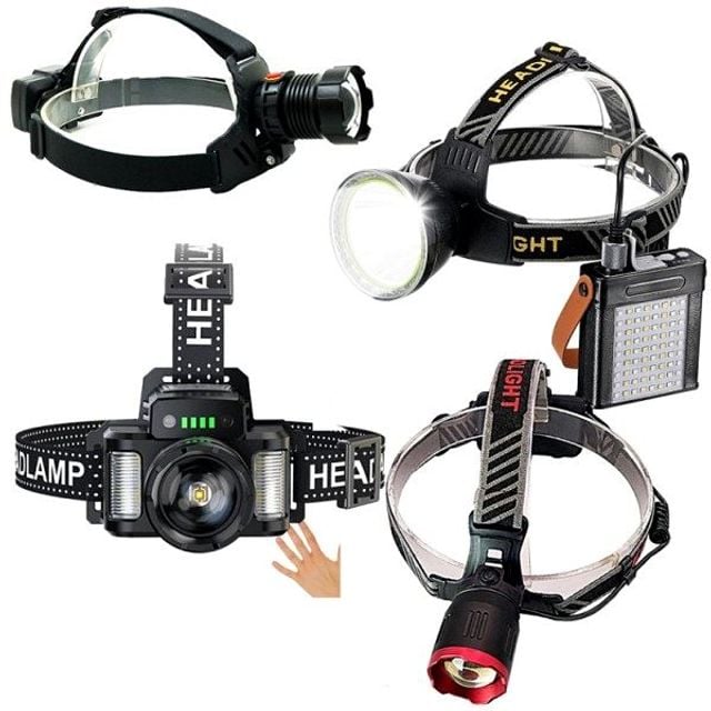 랜턴 헤드램프 줌 화이트레이저칩 충전식 LED 헤드랜 - 상품 이미지