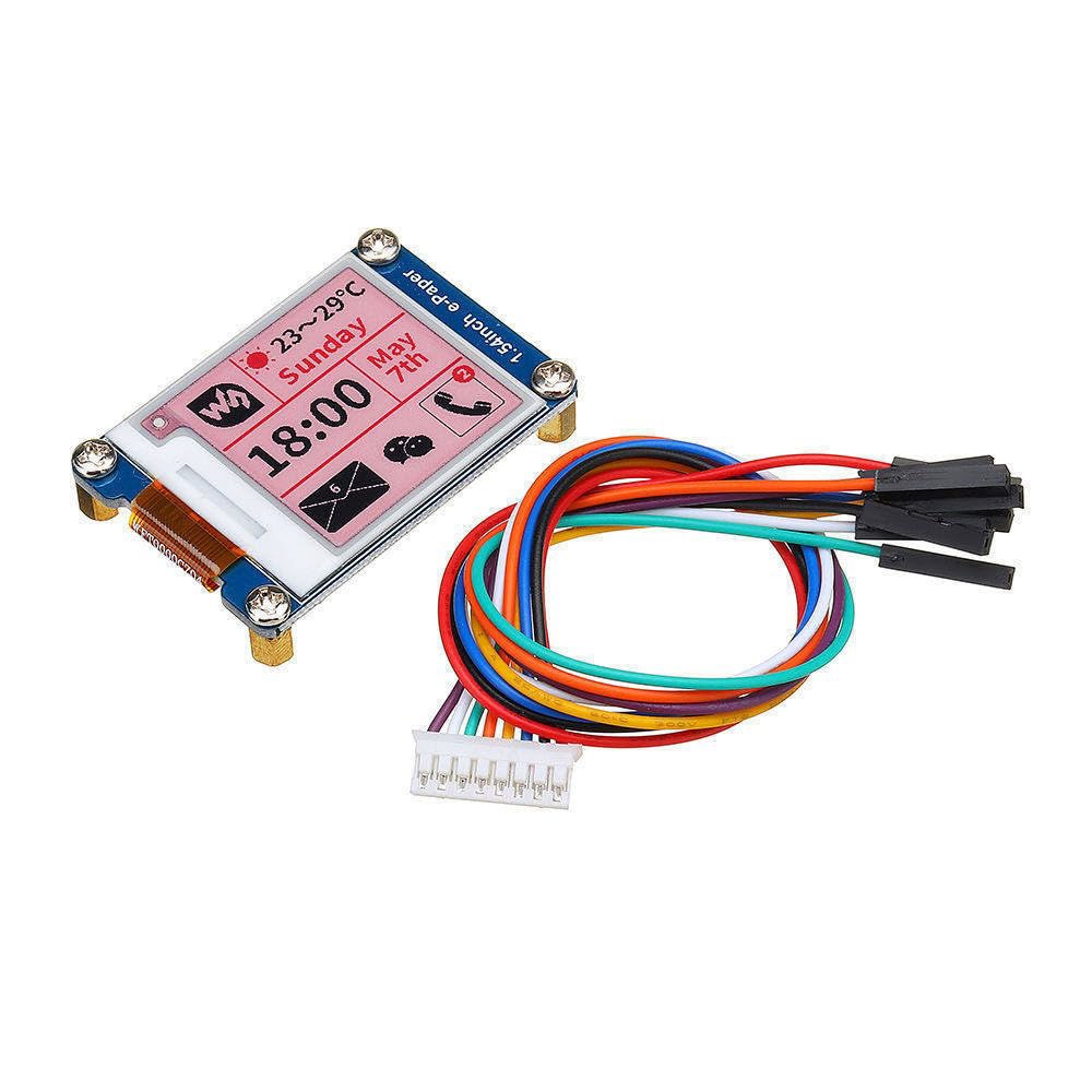 1.54인치 E-Ink 화면 디스플레이 전자 종이 모듈 빨간색/검정색/흰색 SPI 지원 Arduino 부분 새로 고침 - 상세 이미지 2
