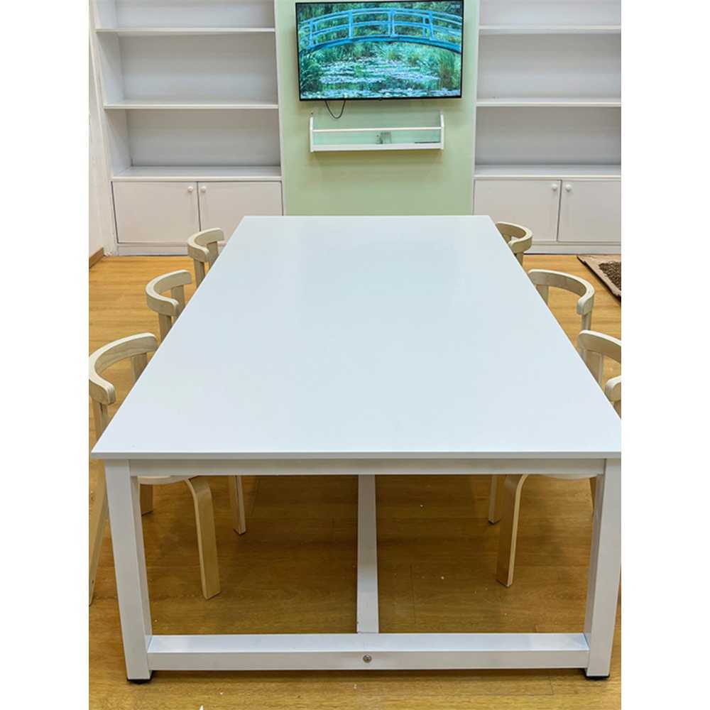 미술학원 테이블 책상 폭넓은 대형 직각 회의실 교실 60x120x60cm / 2인용 - 상품 이미지