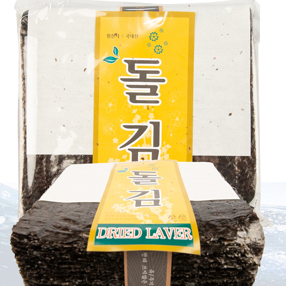 곱창돌김 맛있는 마른김 곱창김 화입김 100장 - 상품 이미지