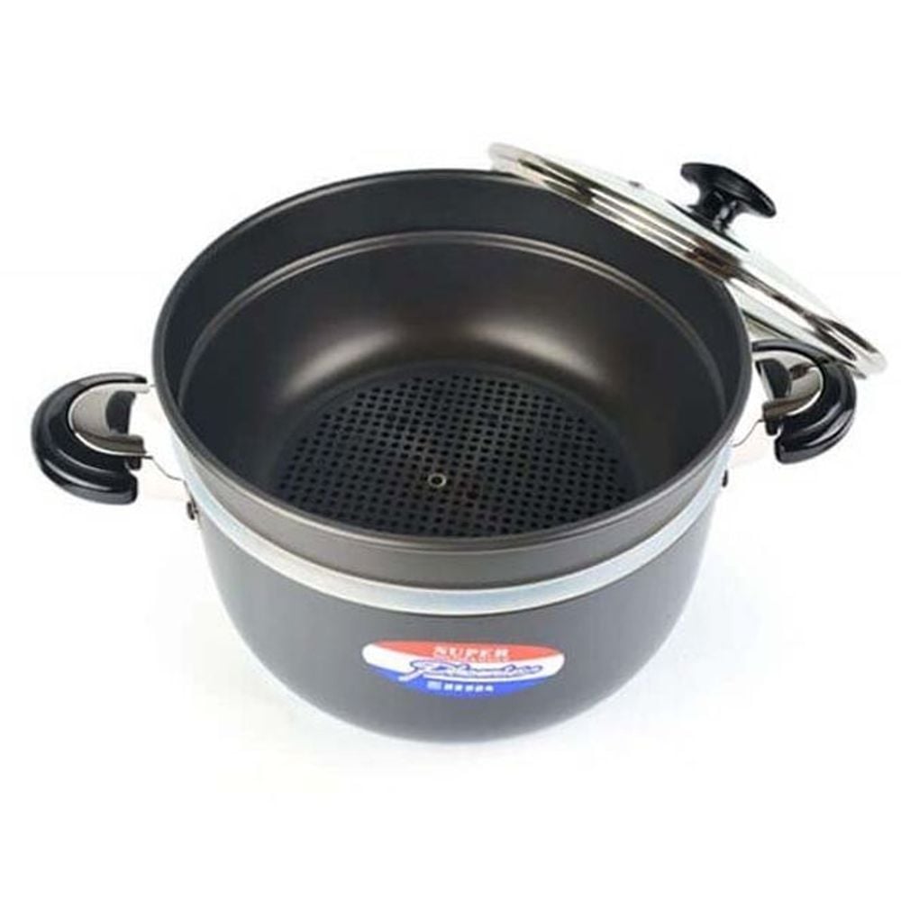 경질 곰솥 냄비 찜통 국통 찌개 냄비 곰통 2단 30호 - 상품 이미지