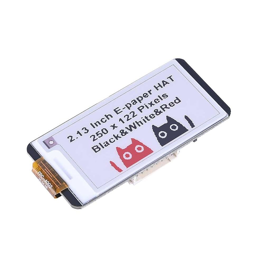 라즈베리 파이 / 젯슨 나노 아두이노 STM32 3색 레드 화이트 블랙 E-종이 화면 SPI 인터페이스 250x122 해상도용 2.13인치 E-잉크 디스플레이 모자 - 상세 이미지 3