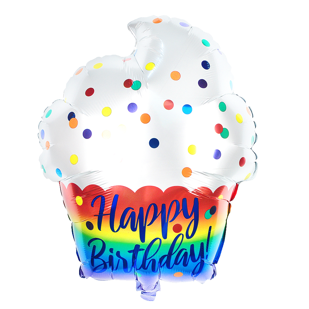 주니어쉐잎 은박풍선 생일새틴컵케이크 - 메인 이미지