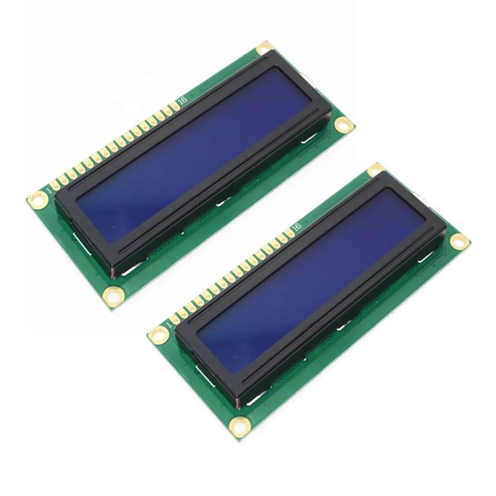 HD44780 1602 LCD 디스플레이 모듈 DC 5V 16x2 문자 LCM 블루 블랙라이트 뉴 2PCS - 상품 이미지