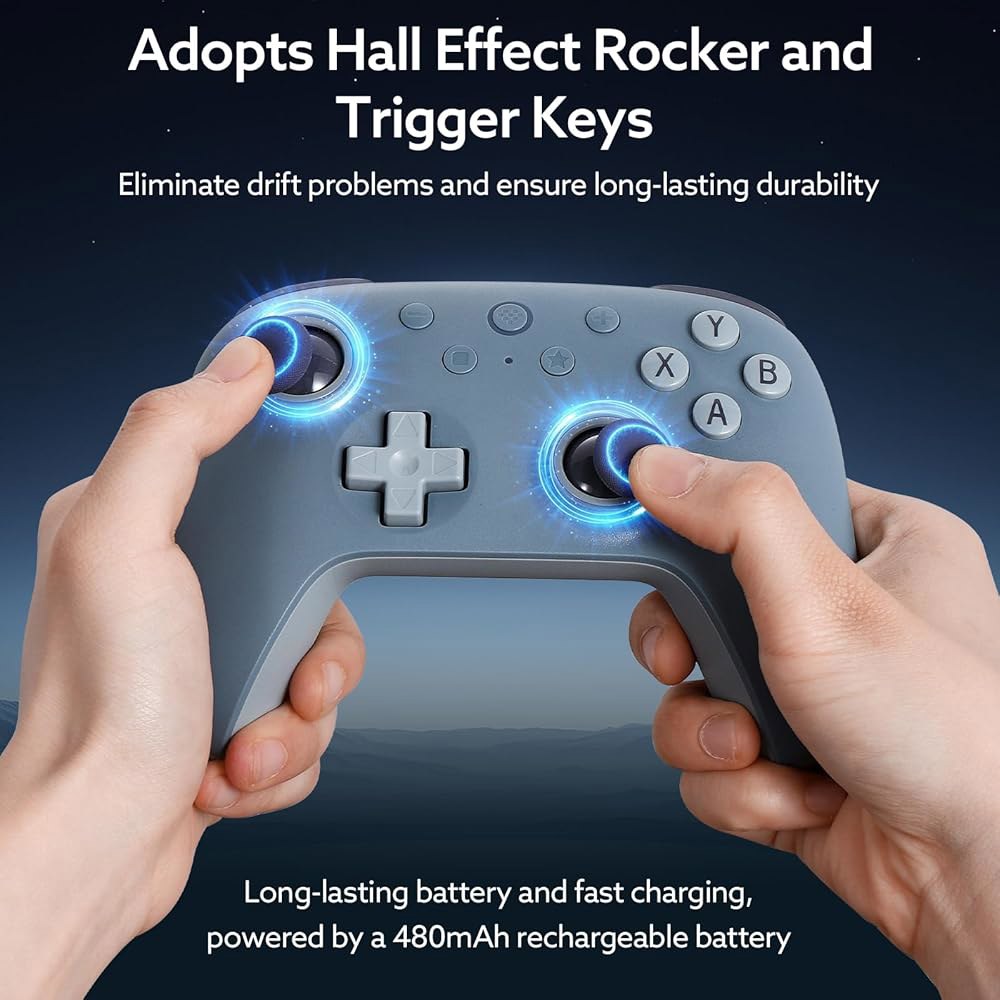 Windows PC 및 Android용 8Bitdo Ultimate 2C 무선 컨트롤러, 1000Hz 폴링 속도, 홀 효과 조이스틱 트리거, 리매핑 가능한 L4/R4 범퍼(스페셜 - 상세 이미지 3