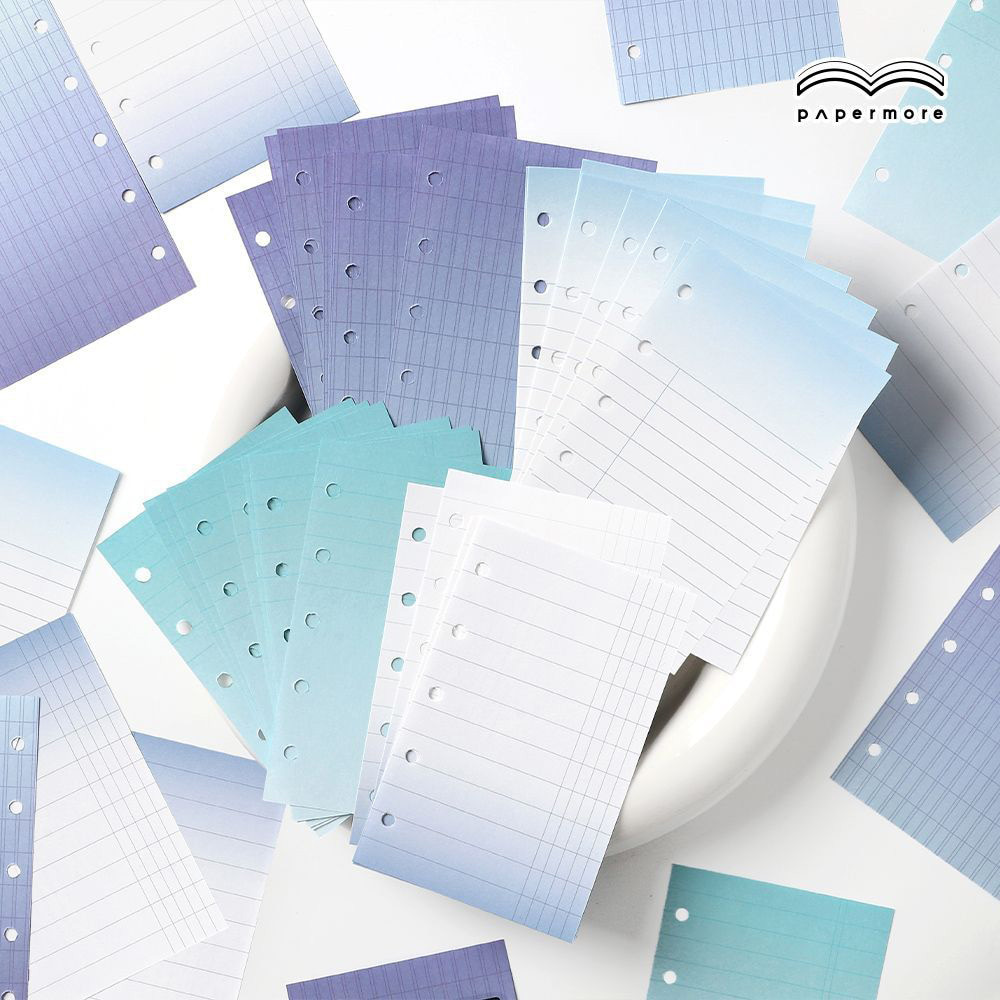 PaperMore m5 다이어리 세로줄 원고지 그라데이션 속지 블루 - 상세 이미지 4