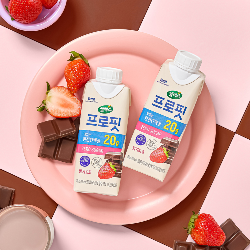 프로틴 음료 딸기초코맛 셀렉스 프로핏 가격비교 사용후기