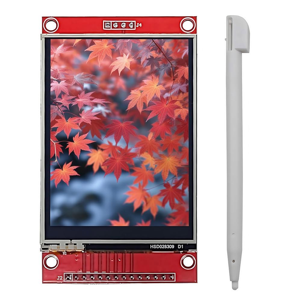 Haldzemo 2.8인치 TFT LCD 모듈 320x240 SPI 직렬 ILI9341 저항성 터치스크린, 아두이노 STM32와 호환 가능 - 상품 이미지