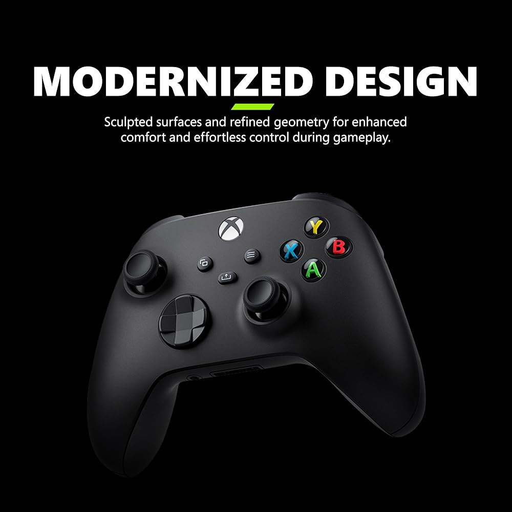 Xbox 무선 게임 컨트롤러 (2025) u2013 카본 블랙 Xbox, Windows, Android, iOS, FireTV Sticks, 스마트 TV, VR 헤드셋에서 플레이하 - 상세 이미지 3