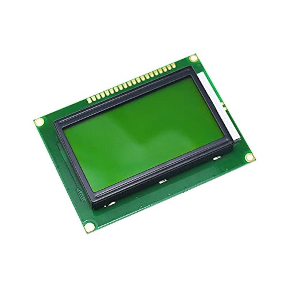 5V 12864 LCD 디스플레이 모듈 128x64 도트 그래픽 매트릭스 블루 옐로우-그린 백라이트(옐로우-그린) Blue - 상품 이미지