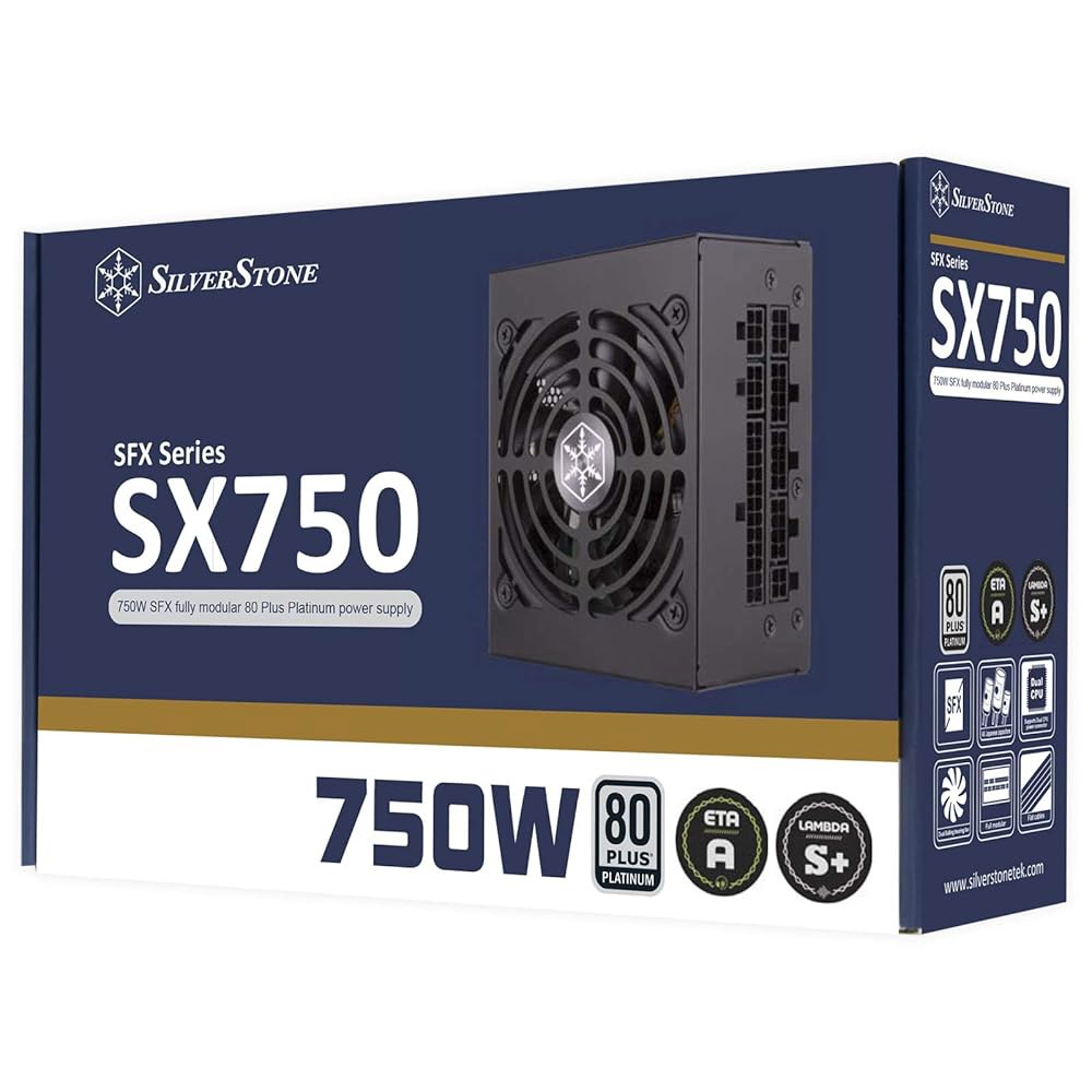 실버스톤 SX750 플래티넘, 750W SFX 풀 모듈러 80 PLUS 플래티넘 전원 공급 장치, SST-SX750-PT - 상세 이미지 2