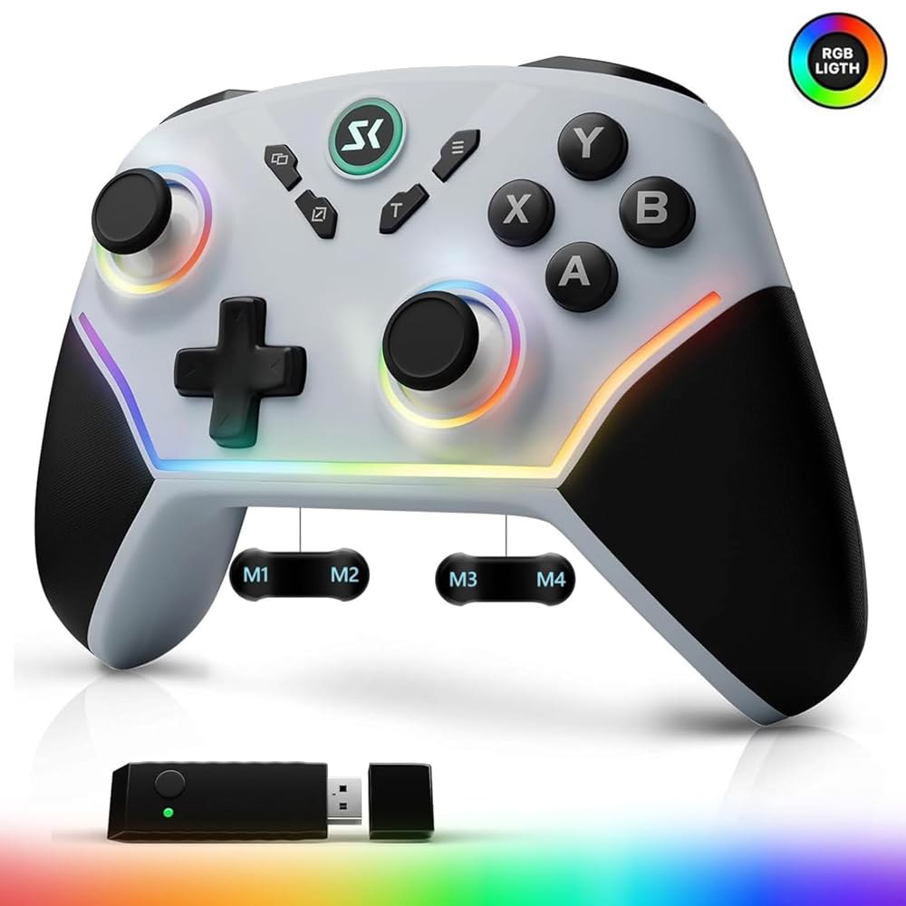 홀 효과 조이스틱 및 트리거가 있는 무선 PC 컨트롤러, 1000Hz 폴링 속도, 트리거 잠금, PC용 블루투스 프로 게이밍 컨트롤러 /Steam /Luna /Tesla - 4 - 상품 이미지
