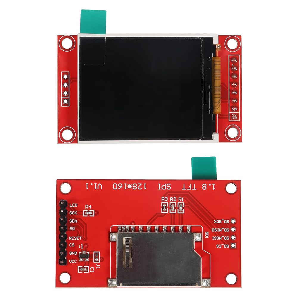 XIITIA 2pcs 1.8 SPI TFT LCD 디스플레이 화면 모듈 ST7735 128 160 실드 3.3V 5.5V 51 /AVR /STM32 /ARM 8 /16 비트 (아두 - 상세 이미지 3