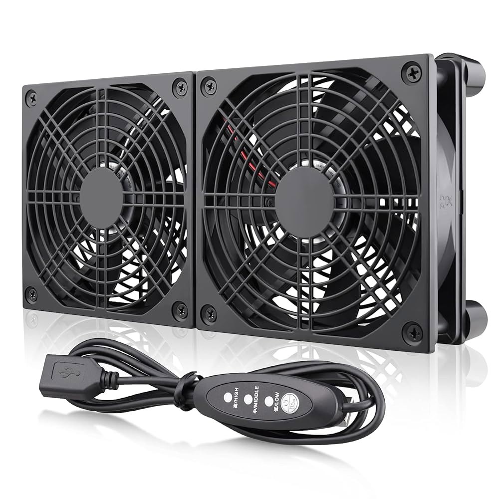 컴퓨터 쿨러 TV 소형 박스 DC 5V USB 전원 120mm 240mm 멀티 스피드 컨트롤러용 와타이 고풍량 라우터 냉각 120mm USB fan - 상품 이미지