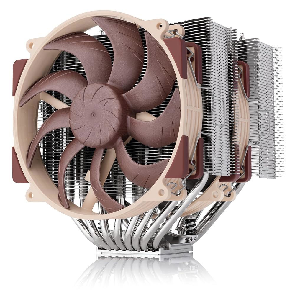 Noctua NH-D15 G2 HBC, 듀얼 타워 CPU 쿨러, 인텔 LGA1700용 특수 고베이스 볼록성 버전(브라운) - 상품 이미지