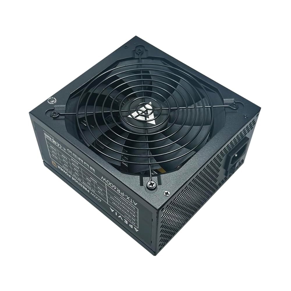 Apevia ATX-PR600W 프레스티지 600W 80+ 골드 인증, RoHS 규정 준수, 액티브 PFC ATX 게이밍 전원 공급 장치 600W - 상품 이미지