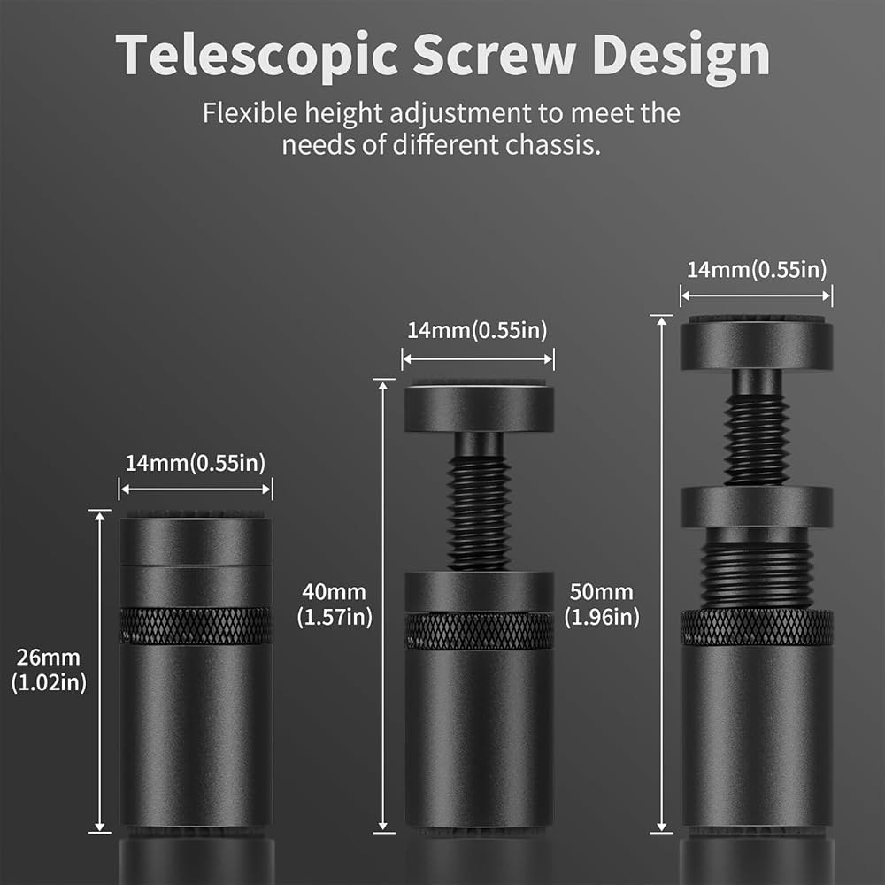 여기 GPU 지원 브래킷, 그래픽 카드 지원, 비디오 처짐 홀더 스탠드, S(26mm-50mm) Black 26-50mm - 상세 이미지 2