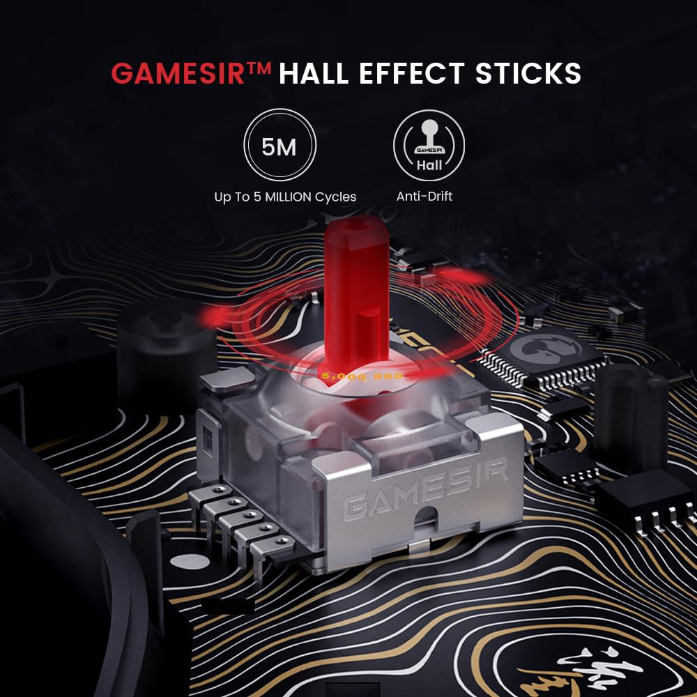 Xbox, RGB 조명 및 홀 효과 조이스틱을 위한 GameSir Kaleid 플럭스 강화 유선 컨트롤러, Xbox Series X|S, One, Windows 10/11 PC와 - 상세 이미지 3