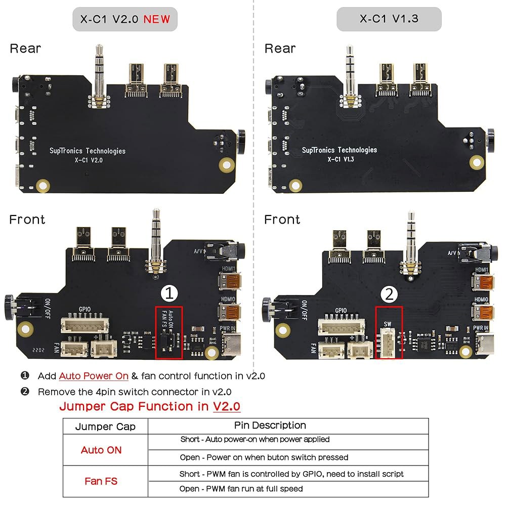 Raspberry Pi 4 모델 B를 위한 안전한 종료 및 자동 전원 켜기 기능이 있는 Geekworm NASPi V2.0 2.5인치 SATA HDD/SSD NAS 스토리지 키트( - 상세 이미지 2