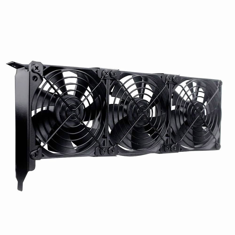 GDSTIME 그래픽 카드 팬, PCI 슬롯 3 x 90mm 92mm 쿨러, 비디오 VGA 쿨러 2 92x92x25mm fan - 상품 이미지