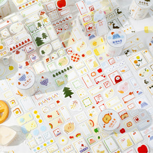 [세트구매 6종] 하루 기록 일력 캘린더꾸미기 데일리 마스킹테이프 실사용 후기 | 효과 있을까? - 상품 이미지 3