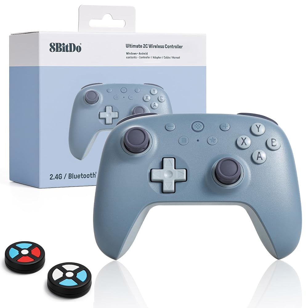 Windows PC 및 Android용 8Bitdo Ultimate 2C 무선 컨트롤러, 1000Hz 폴링 속도, 홀 효과 조이스틱 트리거, 리매핑 가능한 L4/R4 범퍼(스페셜 - 상품 이미지