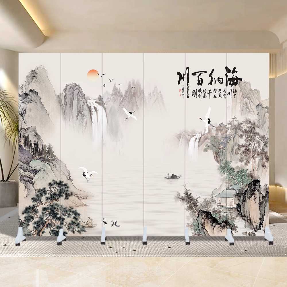 그림 파티션 스크린 접는 풍경 스튜디오 일식집 호텔 240x180cm / 기본형 이미지 8