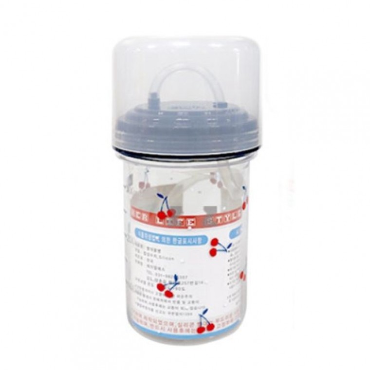 실리콘 빨대 텀블러 물병 물통 보틀 빨대컵 400ml - 상품 이미지