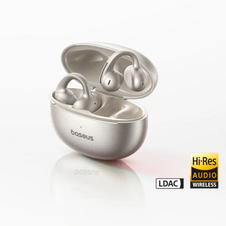 [해외]베이스어스 MC1 Pro 무선 이어폰 블루투스 오픈형 이어버드 마이크 ENC 클립온 헤드폰 클립형