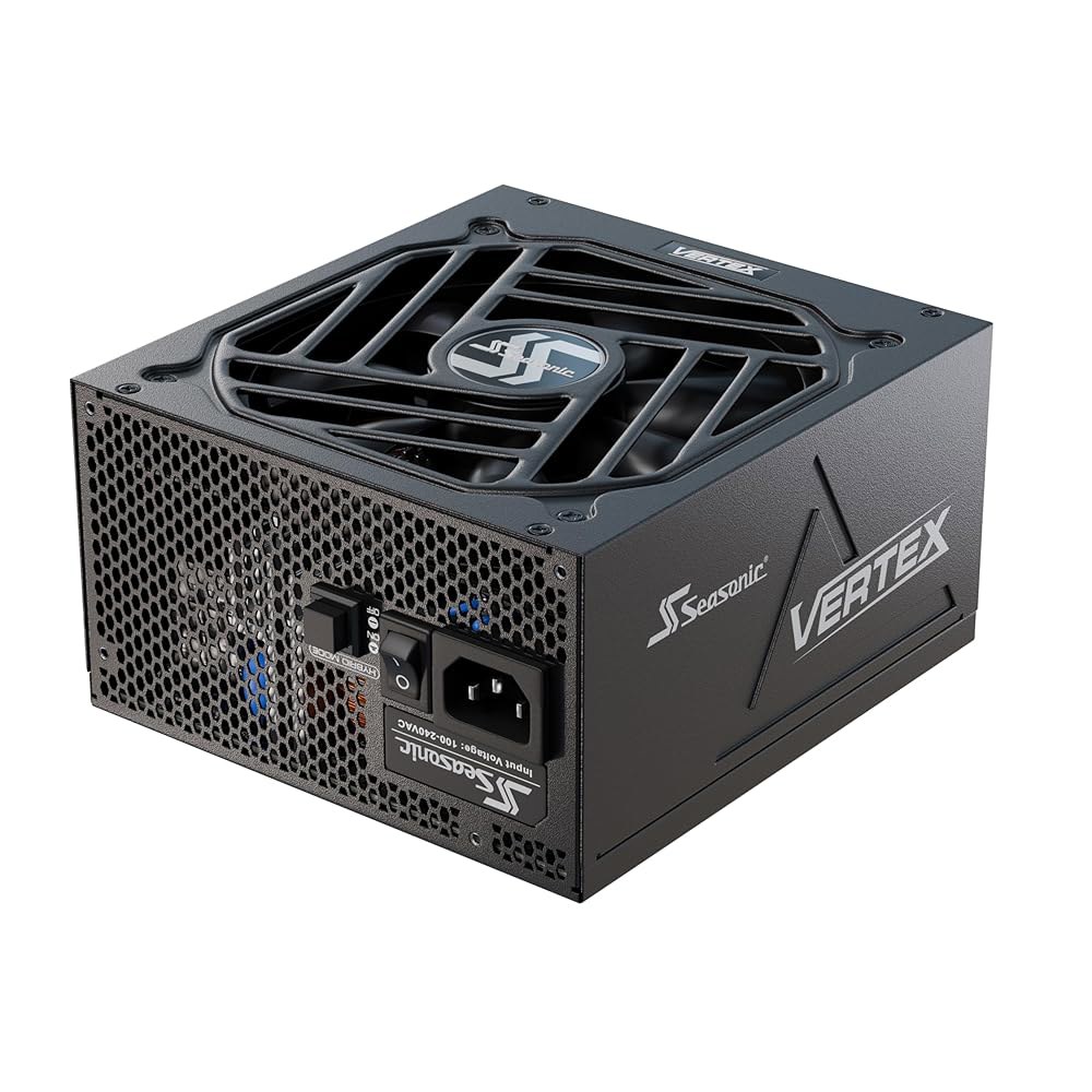 시즌 버텍스 GX-1000-1000W - 80+ 골드 ATX 3.0 및 PCIe 5.0 준비 완료 완전 모듈식 프리미엄 일본 커패시터 12년 보증 Nvidia RTX 40/50 - 상품 이미지