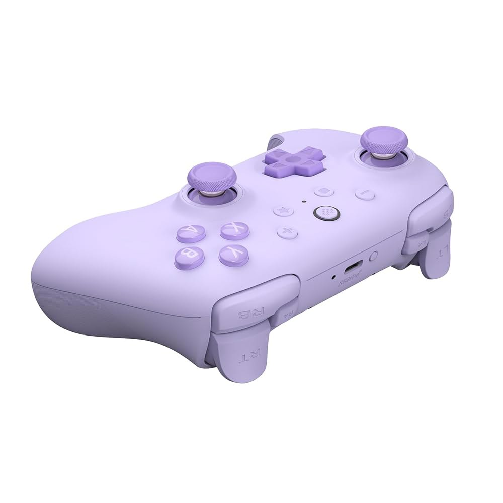 8Bitdo Ultimate 2C 홀 효과 조이스틱 및 트리거, 리매핑 가능한 L4/R4 범퍼, 터보 기능 럼블 진동(퍼플)을 갖춘 Windows PC Android용 무선 컨트롤 - 상세 이미지 2