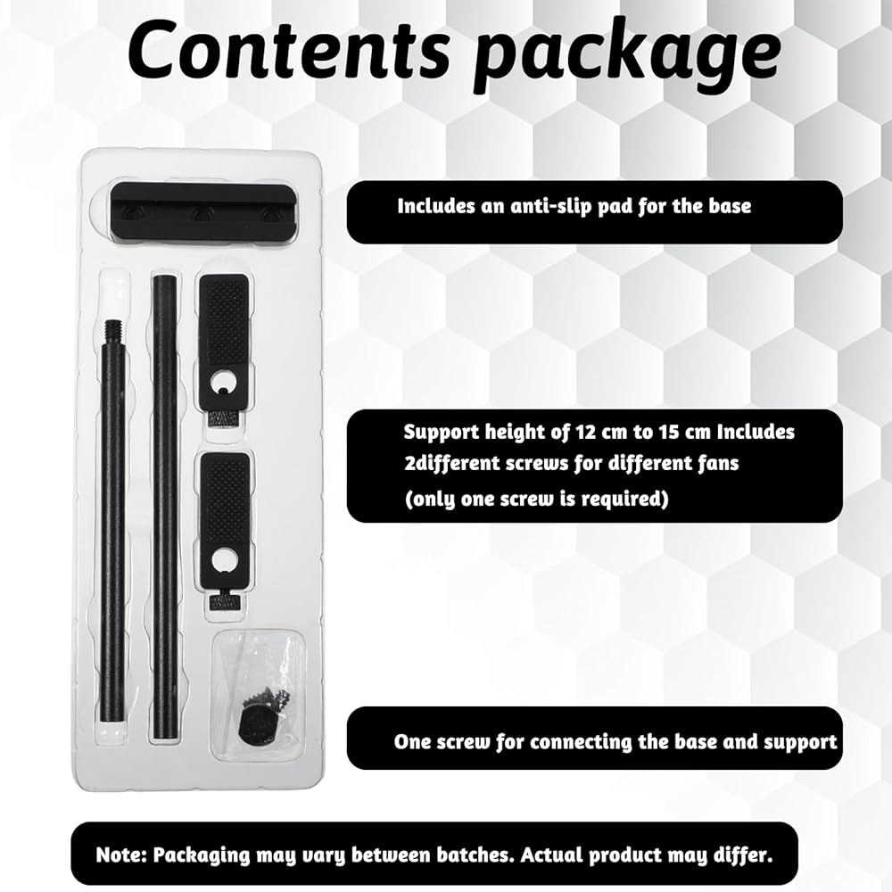 젤슬루트 그래픽 카드 지지 브래킷 조절 가능한 알루미늄 GPU 처짐 홀더, 팬 마운트용 스탠드, 고무 패드가 있는 방지 브래킷, 높이 10-190mm, 검은색 지원 - 상세 이미지 3