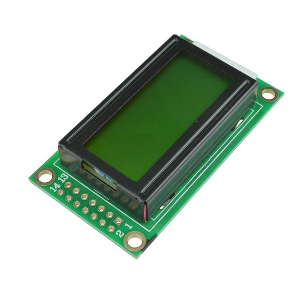 HiLetgo 2pcs SPLC780D 0802 LCD 디스플레이 모듈 8x2 문자 LCM 5V 백라이트 옐로우 Blue - 상세 이미지 3