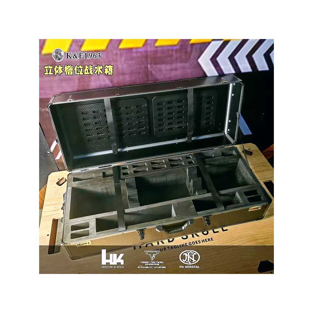 건캐리어 총보관함 슬롯 총가방 총기 소총 휴대용 백 100x40x30cm 긴 2개 짧은 2개 + - 상세 이미지 4