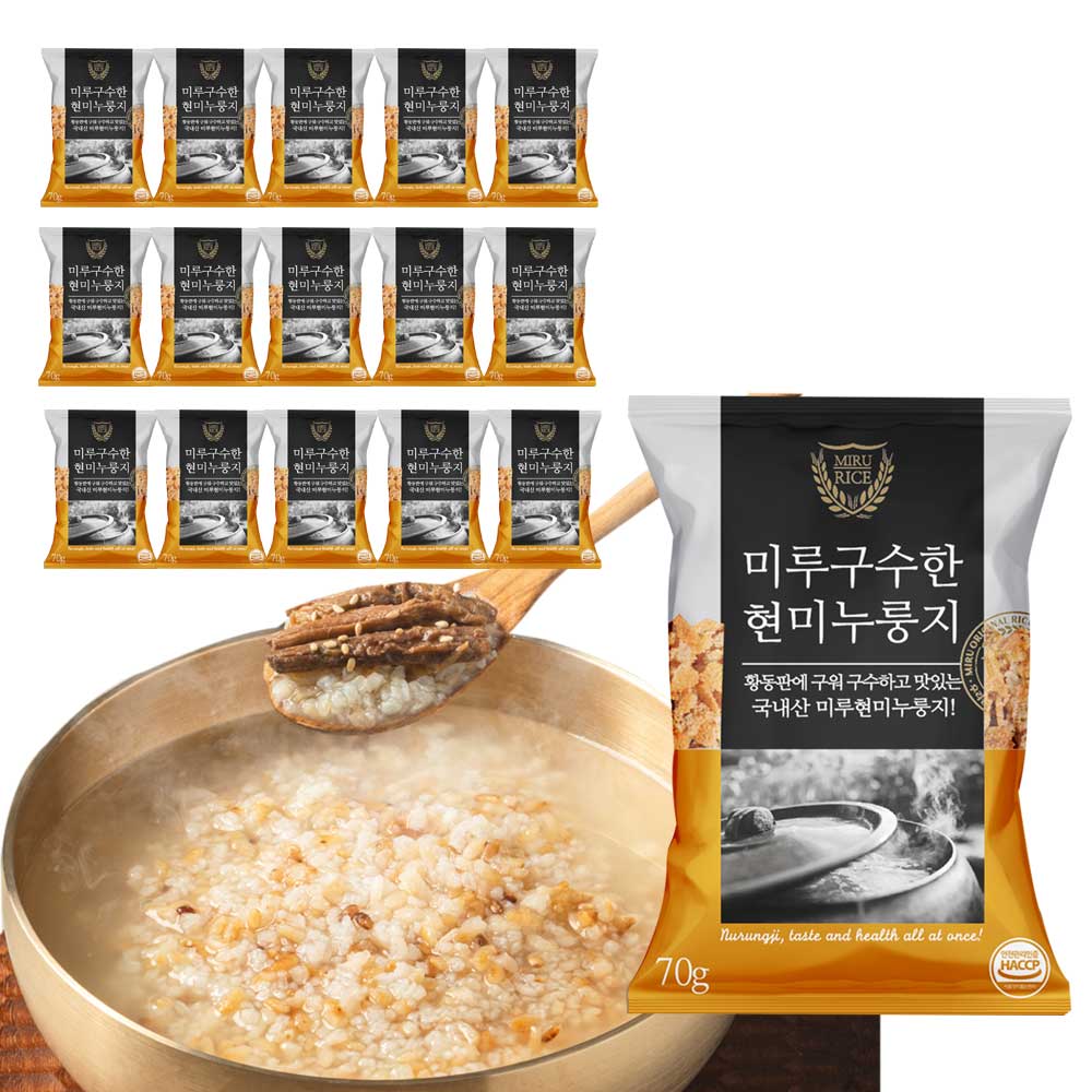 국산100% 미루구수한누룽지 현미누룽지 70g, 15개 - 상세 이미지 3