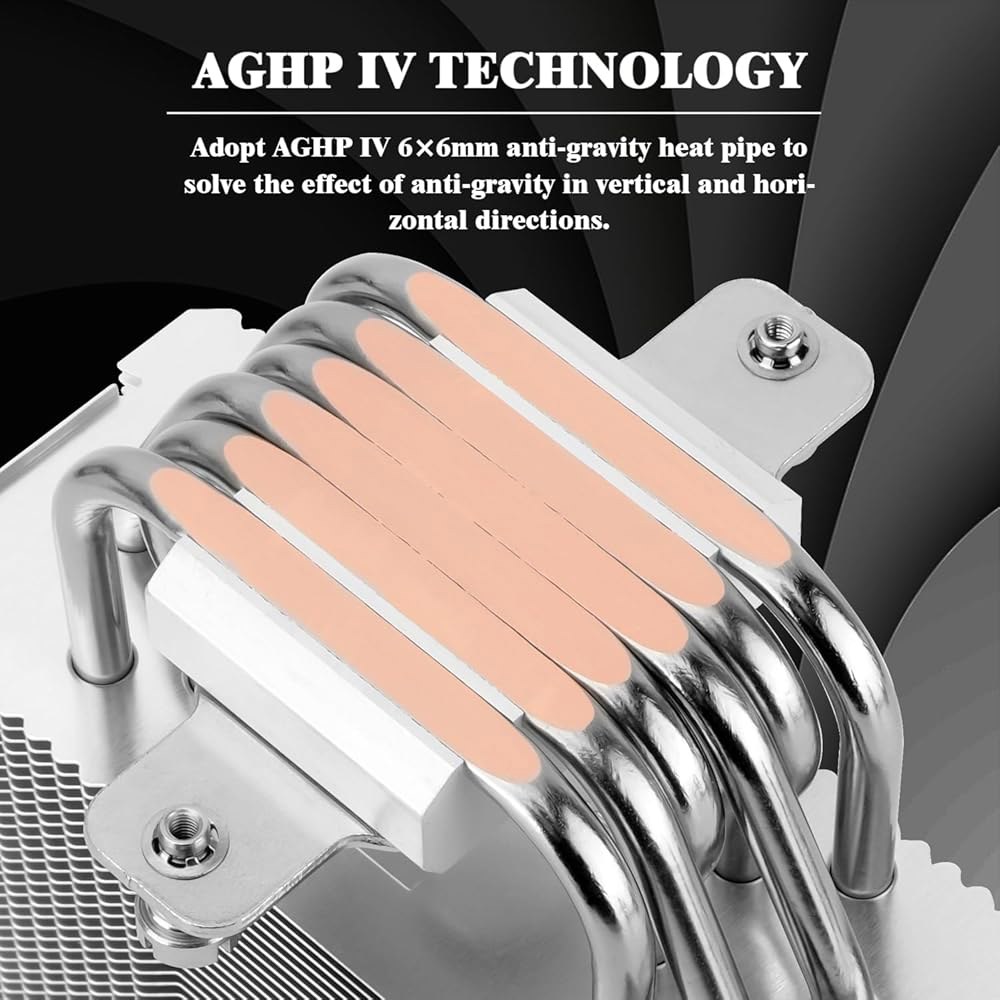 Thermalright 버스트 어쌔신 120 SE ARGB CPU 쿨러, 히트 파이프 히트싱크 쿨러 6개, 12cm PWM 팬 에어 AG 테크놀로지, 인텔 LGA1851 /1700 - 상세 이미지 2