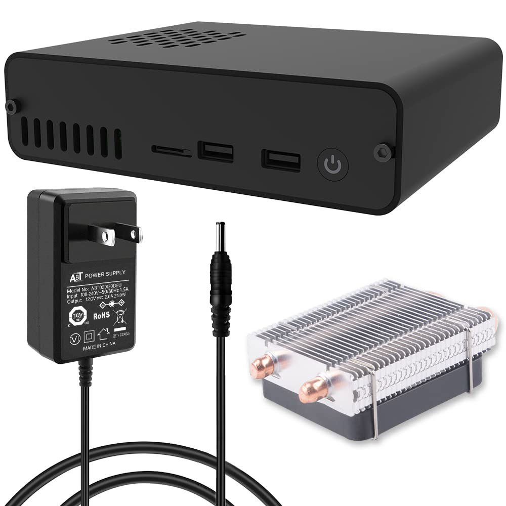 Raspberry Pi 4용 GeekPi DeskPi Pro V2 2.5인치 SATA HDD/SSD NAS 스토리지 키트, ICE 타워 쿨러 및 라즈베리 4 모델 B용 전원 공급 - 상품 이미지