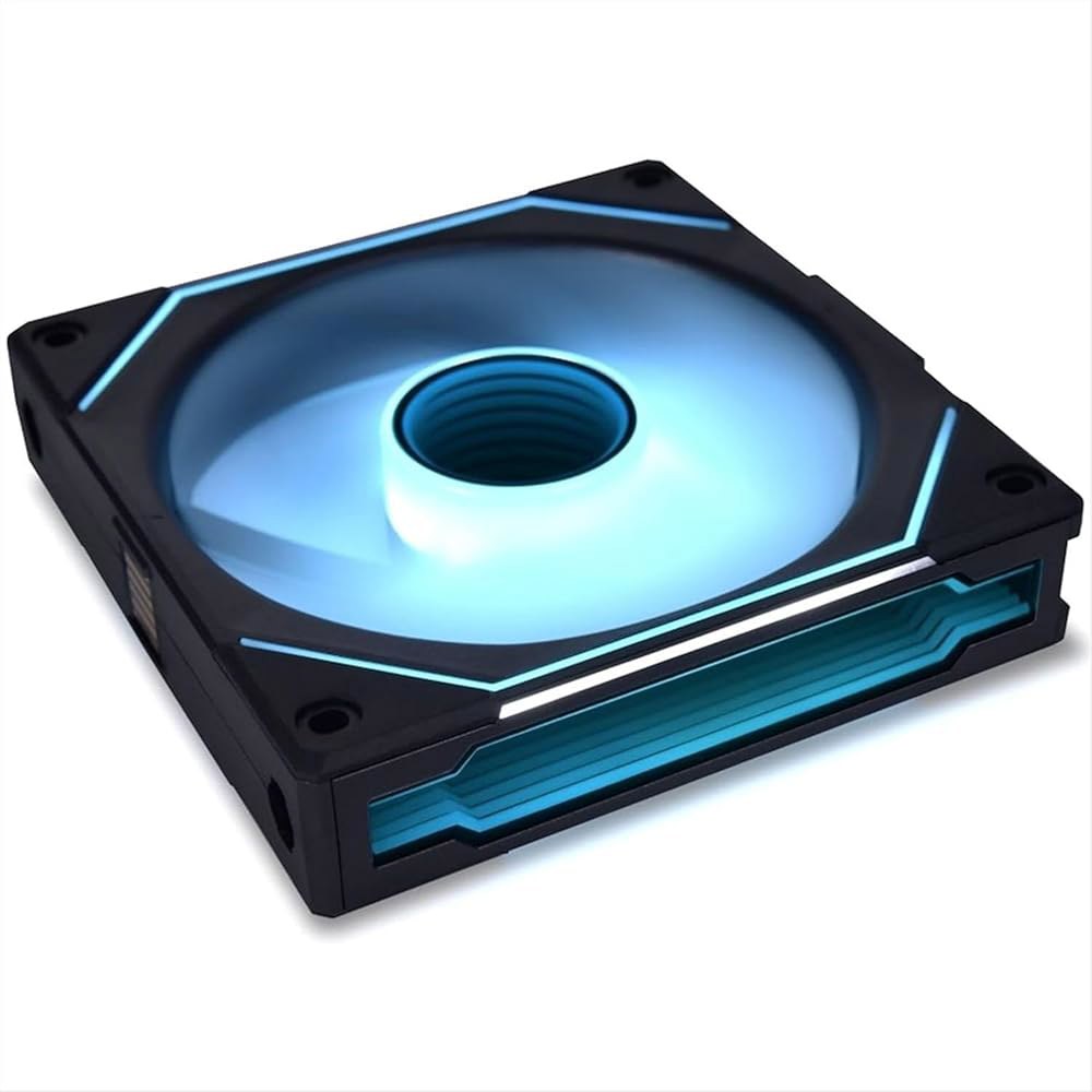 리안 리 UNI 팬 SL-인피니티 120mm 트리플 팩-ARGB 팬(무선 없음)-인피니티 미러-데이지 체인 디자인. 맞춤형 조명 효과-하나의 케이블 연결-컨트롤러-블랙-UF-SLI - 상세 이미지 3