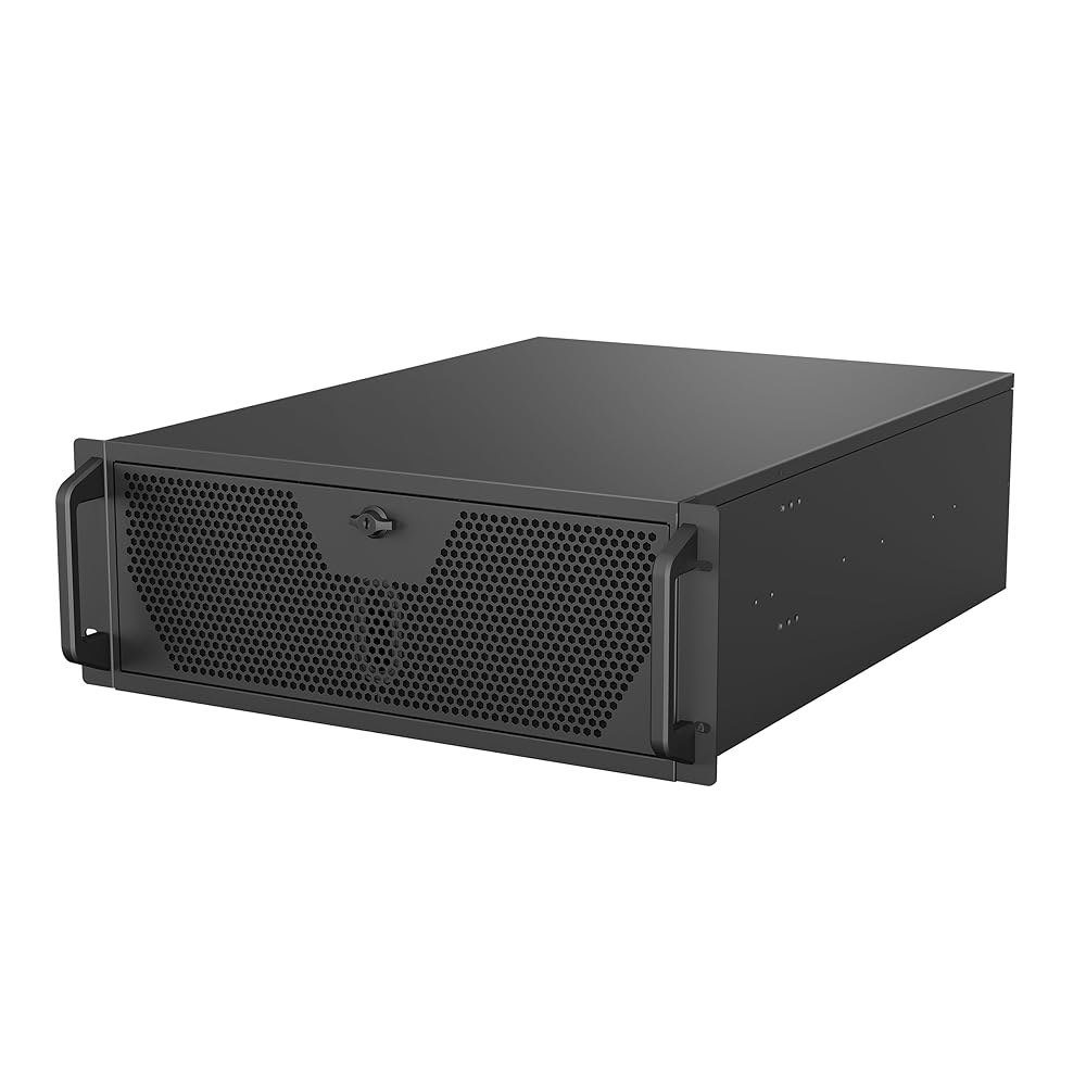 로즈윌 4U 랙마운트 서버 섀시 | 최대 2개의 3.5인치 HDD와 4개의 2.5인치 SSD 지원 E-ATX 워크스테이션 및 360mm AIO 3X 120mm PWM 팬 USB - 상품 이미지