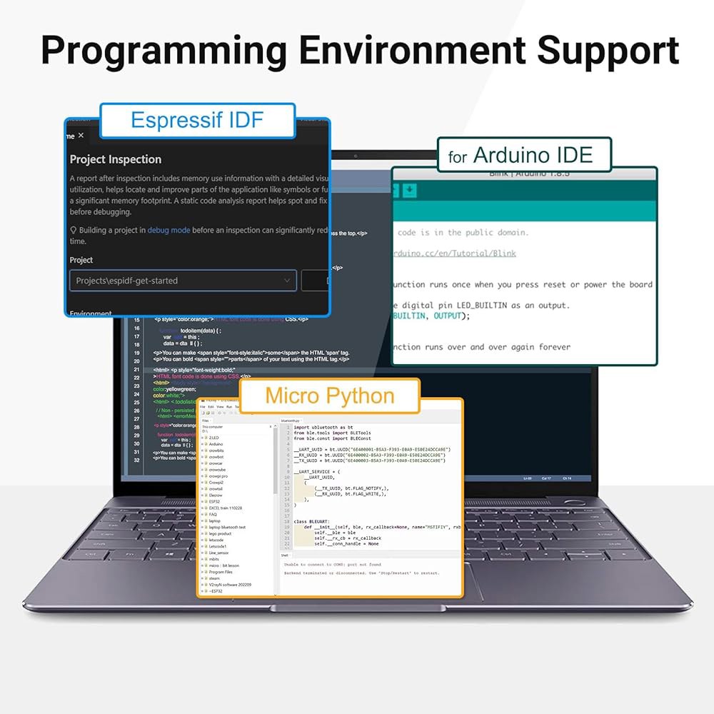 엘레크로우 ESP32 디스플레이 480x320, 아크릴 케이스 포함 3.5인치 HMI 터치스크린 SPI TFT LCD 터치스크린, 32비트 LX6 듀얼 코어 프로세서, 최대 240 - 상세 이미지 3