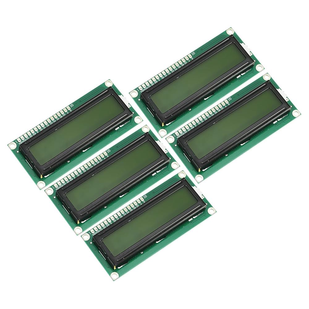 MECCANIXITY 5Pcs LCD 1602 디스플레이 모듈 5V, 노란색 화면 백라이트 16x2 인터페이스 어댑터 72x24mm 72x24mm Blue 3 - 상품 이미지