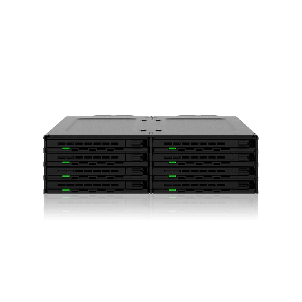 8 베이 2.5인치 SAS /SATA HDD / SSD 모바일 랙 5.25인치 - ExpressCage MB038SP-B - 상품 이미지
